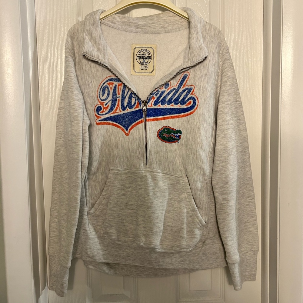 University of Florida UF Quarter Zip Sweatshirt with Large Front Pocket